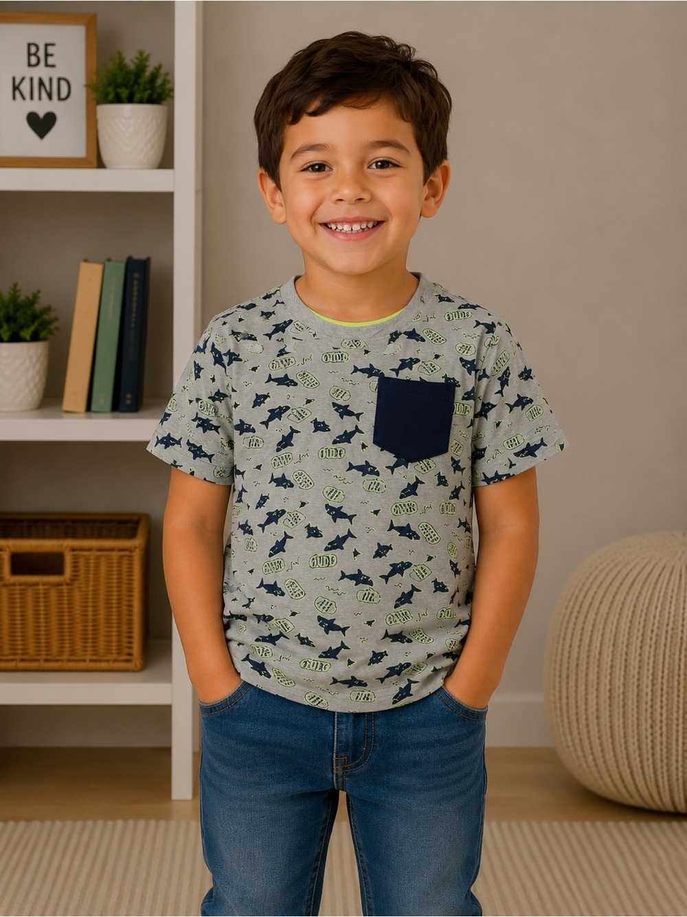 KIDGETS SHARK TEE SHIRT